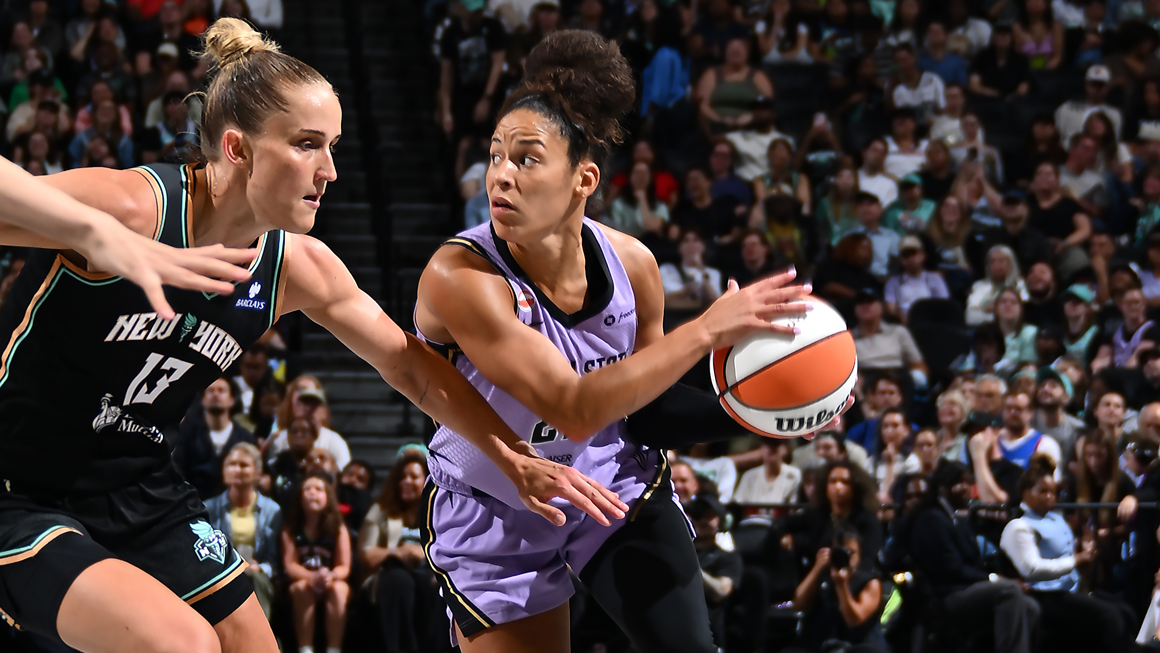 Highlights: Veronica Burton 13 Assists, 0 Turnovers vs. New York Liberty